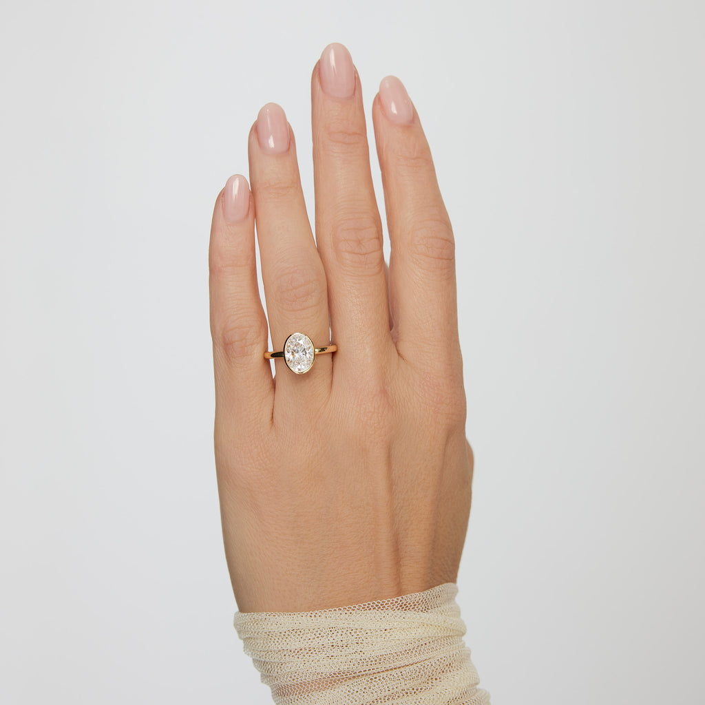 Lindelli_Cadre_Oval_Bezel_Ring_Hand_Yellow_Gold_White_Gold